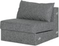 Angle Zoom. Elephant in a Box - 1-Seat Fabric Extension - Grey.