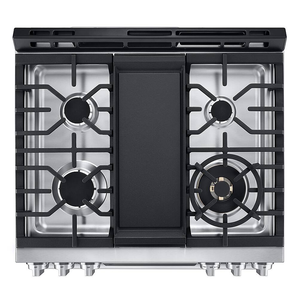 Alt View 22. LG - STUDIO 6.3 Cu. Ft. Slide-In Gas True Convection Range with EasyClean and Sous Vide - Stainless Steel.