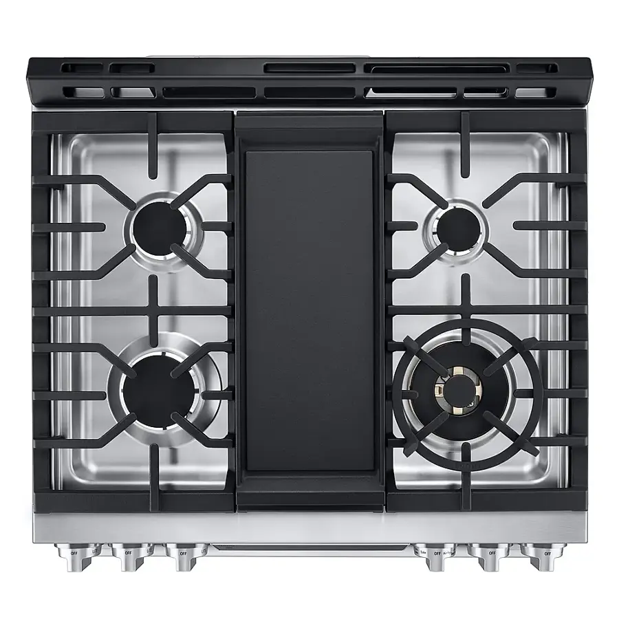 Alt View 22. LG - STUDIO 6.3 Cu. Ft. Slide-In Gas True Convection Range with EasyClean and Sous Vide - Stainless Steel.