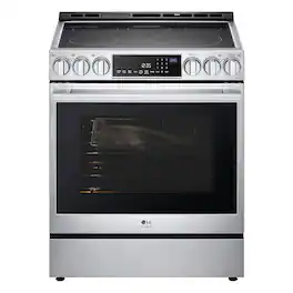 LG - STUDIO 6.3 Cu. Ft. Smart Slide-In Electric True Convection Range with EasyClean and Air Sous Vide - Stainless Steel