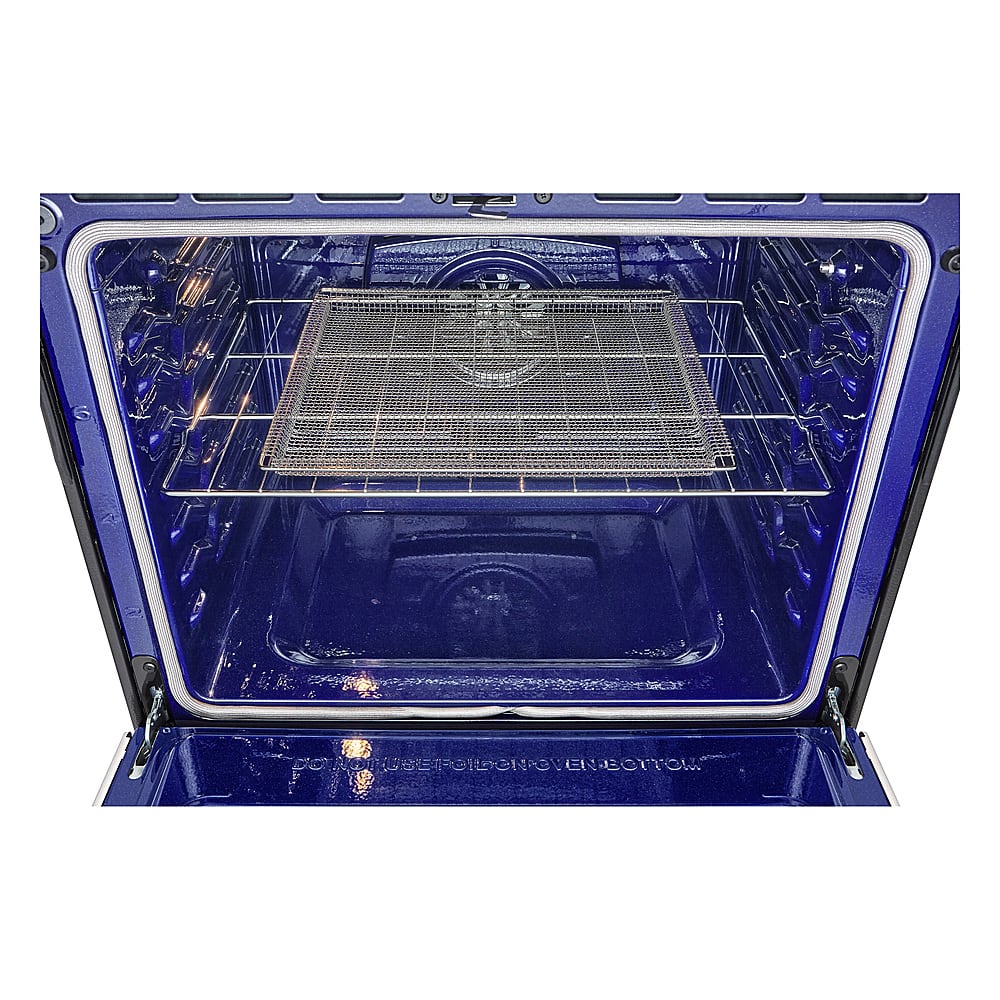 Alt View 17. LG - STUDIO 6.3 Cu. Ft. Smart Slide-In Electric True Convection Range with EasyClean and Air Sous Vide - Stainless Steel.