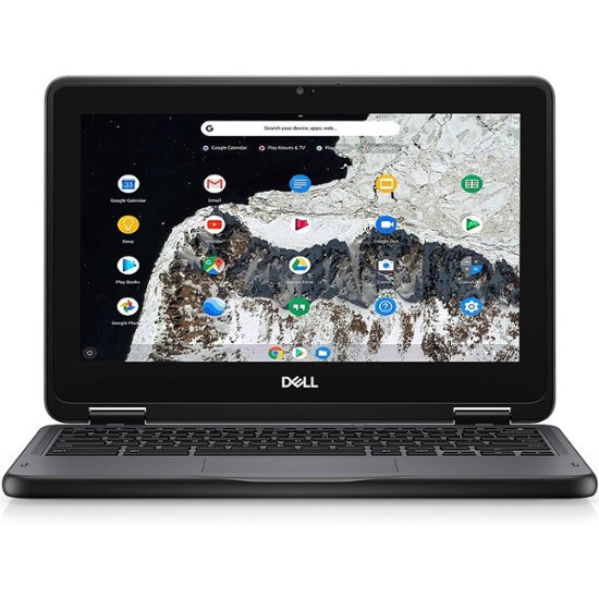 Dell - Chromebook 11 3000 11.6" Chromebook - Intel Celeron - 4 GB Memory - 16 GB eMMC - Gray