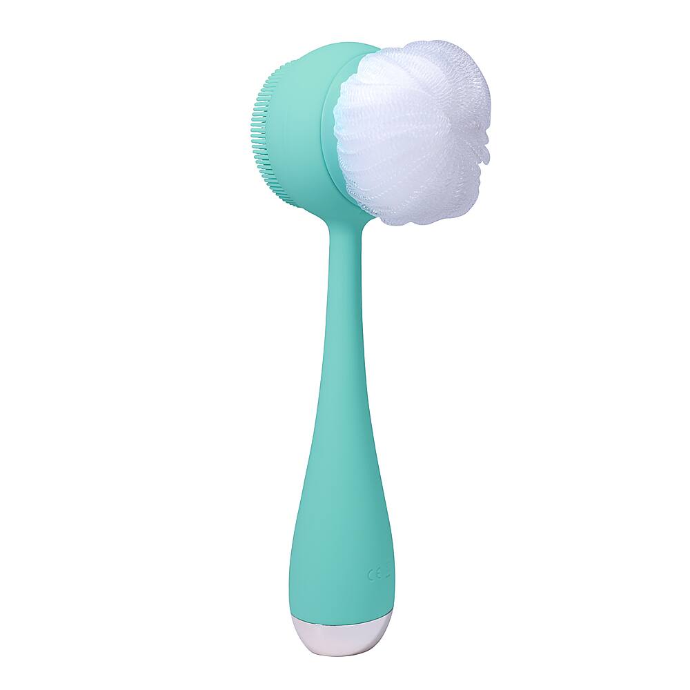 Left. PMD Beauty - Silverscrub Silver-Infused Loofah Replacements - Teal.