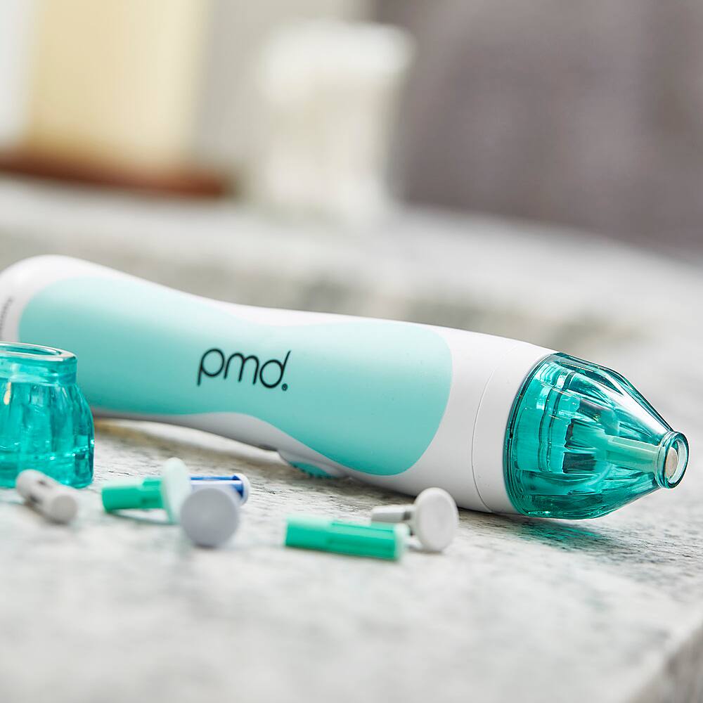 Left. PMD Beauty - Personal Microderm Classic Device - Teal.