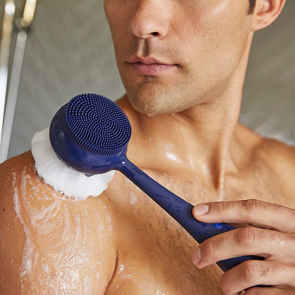 Alt View 12. PMD Beauty - Silverscrub Silver-Infused Loofah Replacements - Navy.