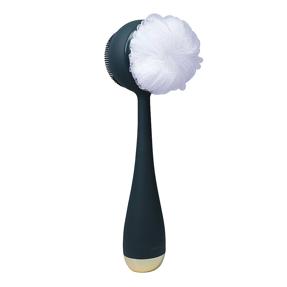 Left. PMD Beauty - Silverscrub Silver-Infused Loofah Replacements - Navy.