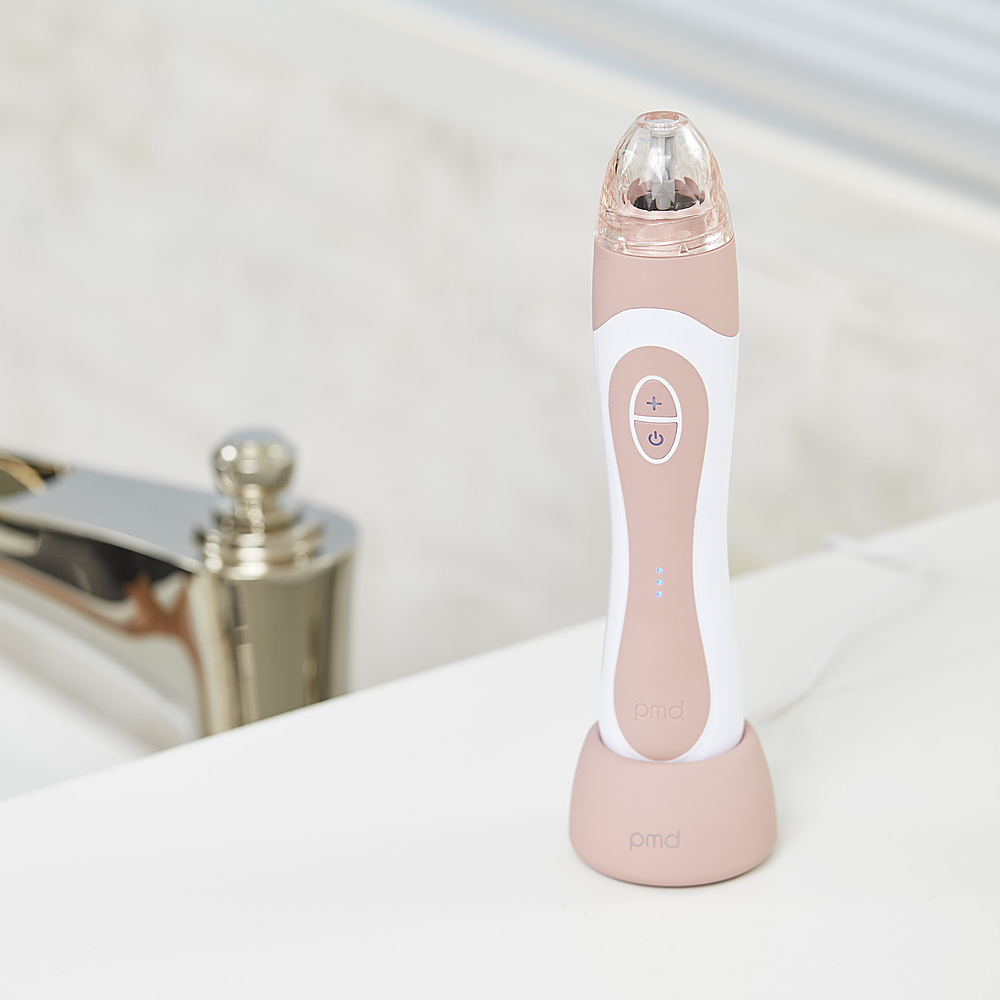 Left View: PMD Beauty - Personal Microderm Elite Pro Device - Rose