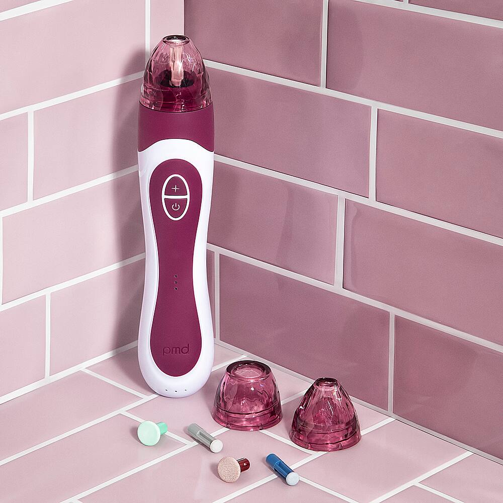 Left. PMD Beauty - Personal Microderm Elite Pro Device - Berry.