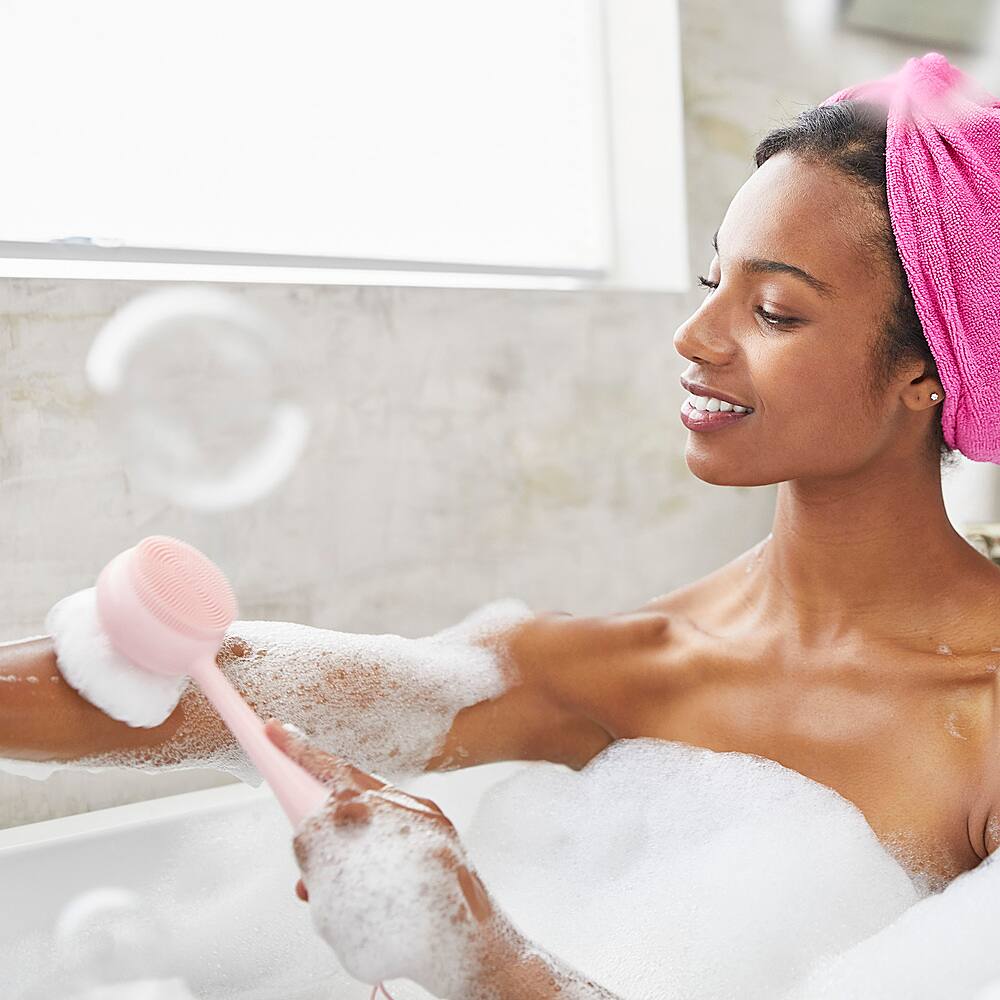 Alt View 12. PMD Beauty - Silverscrub Silver-Infused Loofah Replacements - Blush.