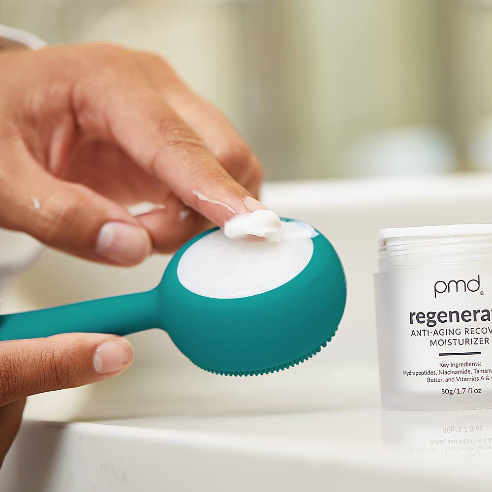 Alt View 15. PMD Beauty - Clean Pro Jade Facial Cleansing Device - Mermaid.