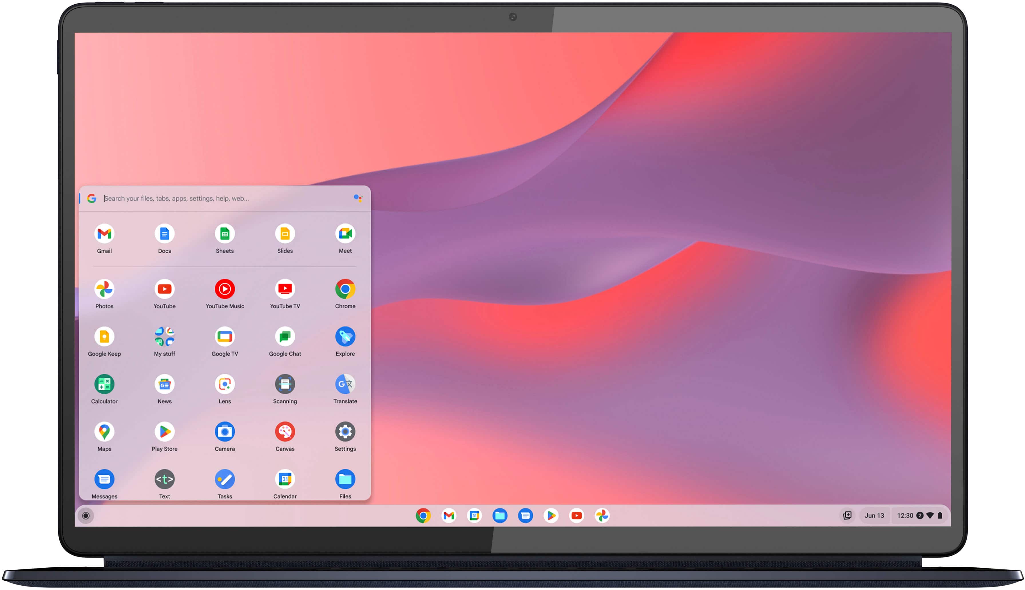 Alt View 3. Lenovo - IdeaPad Duet 5 Chromebook - 13.3" FHD Touchscreen 2-in-1 Tablet - Snapdragon 7cG2 - 8GB - 128GB eMMC - with Keyboard - Abyss Blue.
