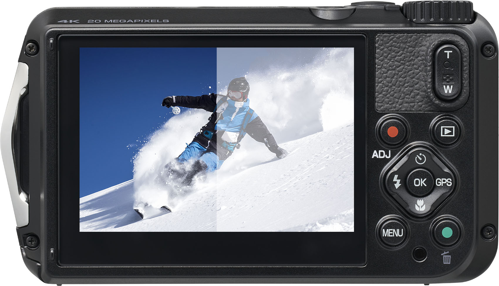 Back View: Insta360 - ONE RS Sticky Lens Cap for Dual-Lens 360 Action Camera - Transparent