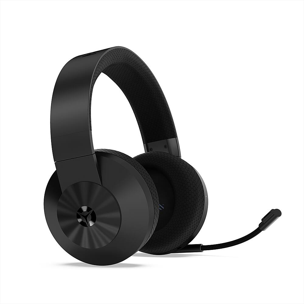 Angle. Lenovo - Legion H600 Wireless Gaming Headset for PC - Black.
