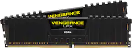 CORSAIR - VENGEANCE LPX 16GB (2x8GB) DDR4 3200MHz C16 UDIMM Desktop Memory - Black