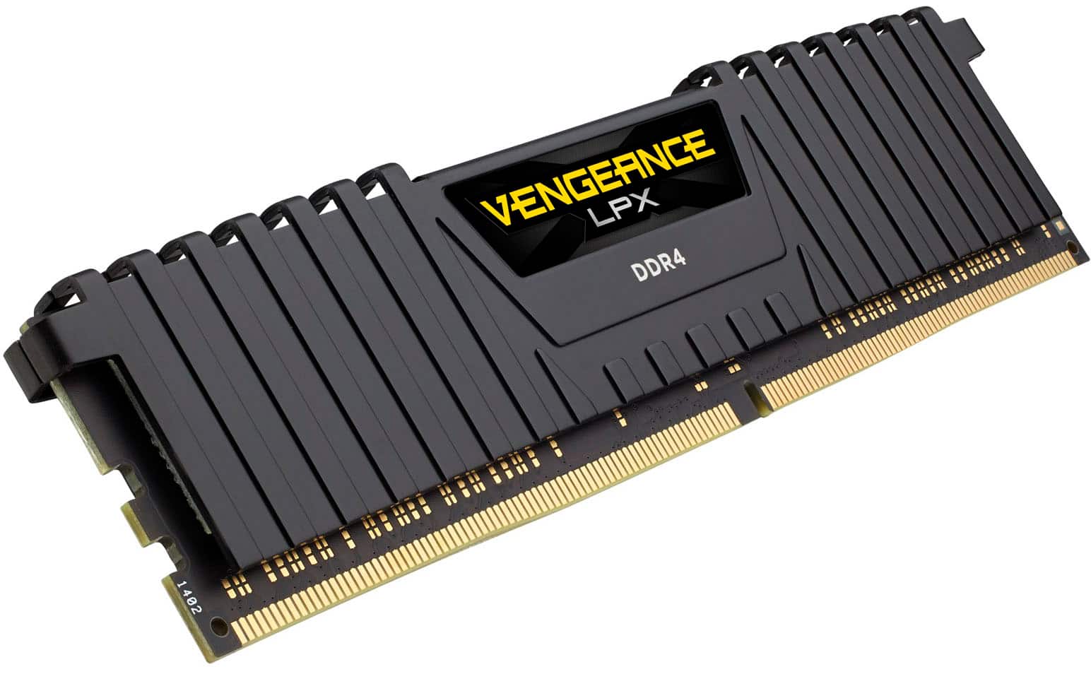 Alt View 11. CORSAIR - VENGEANCE LPX 16GB (2x8GB) DDR4 3200MHz C16 UDIMM Desktop Memory - Black.