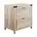 Front. Walker Edison - Modern Farmhouse Metal Accent 2-Drawer File Cabinet - White Oak.