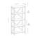 Alt View 14. Walker Edison - 64" Farmhouse 4-Shelf Bookcase - Sable.