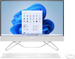 HP - 24" Touch-Screen All-In-One - AMD Ryzen 7 - 12GB Memory - 1TB SSD - Starry White - Front_Zoom