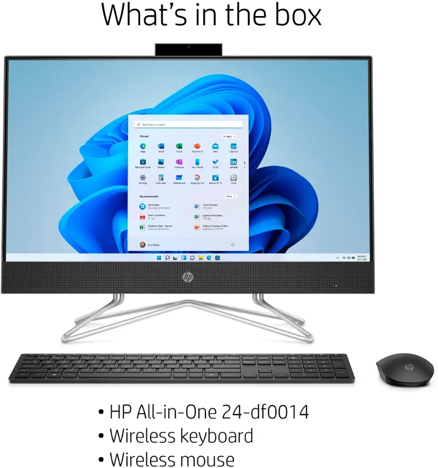 Alt View 17. HP - 24" Touch-Screen All-In-One - AMD Ryzen 3 - 8GB Memory - 256GB SSD.