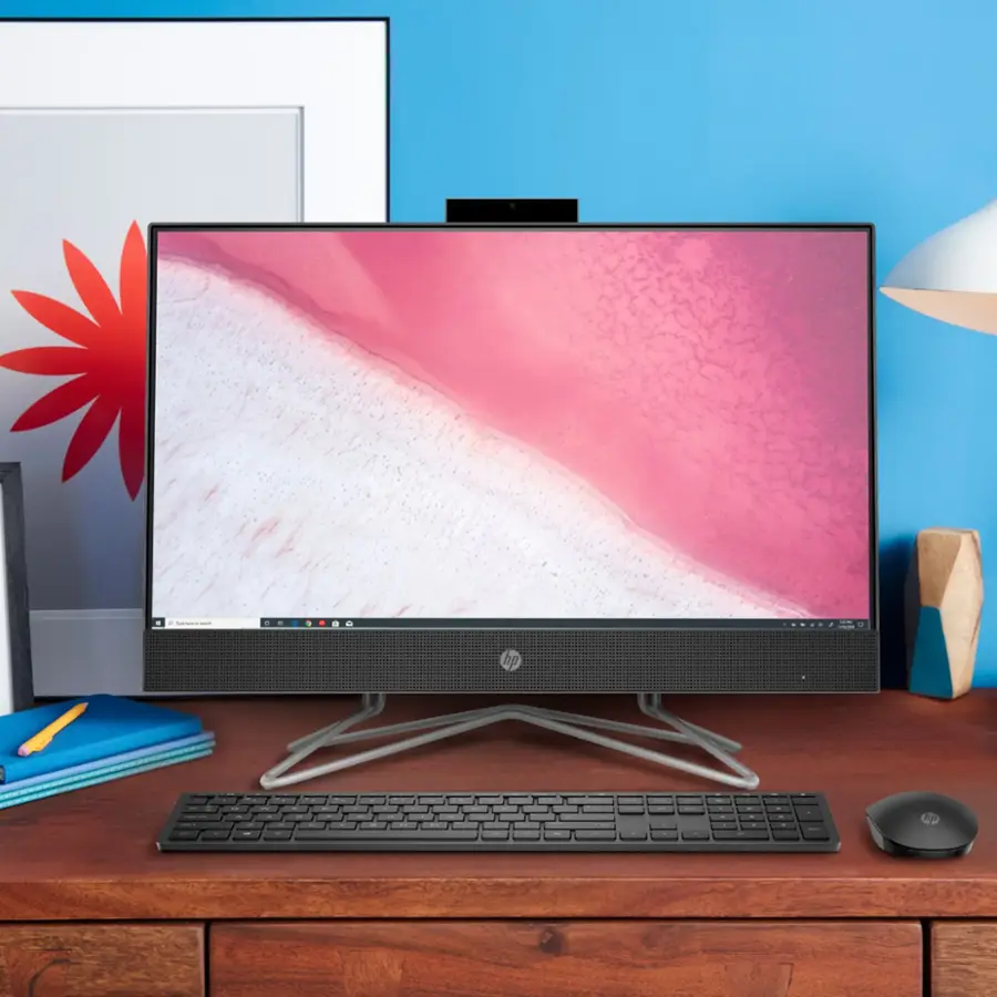 Alt View 20. HP - 24" Touch-Screen All-In-One - AMD Ryzen 3 - 8GB Memory - 256GB SSD.
