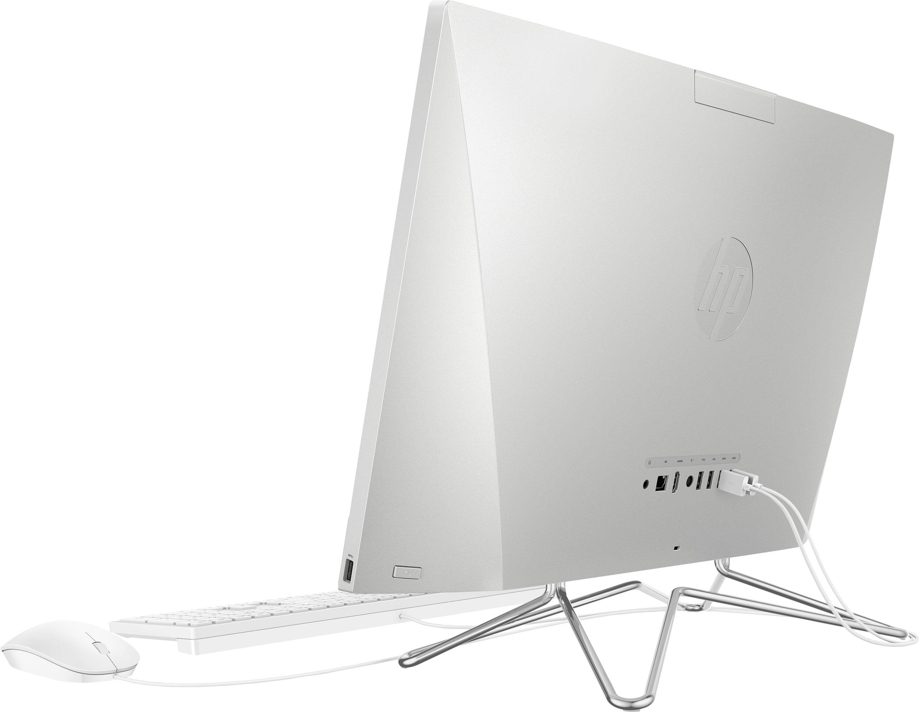 Alt View 2. HP - 24" Touch-Screen All-In-One - Intel Core i3 - 8GB Memory - 512GB SSD - Snow White.