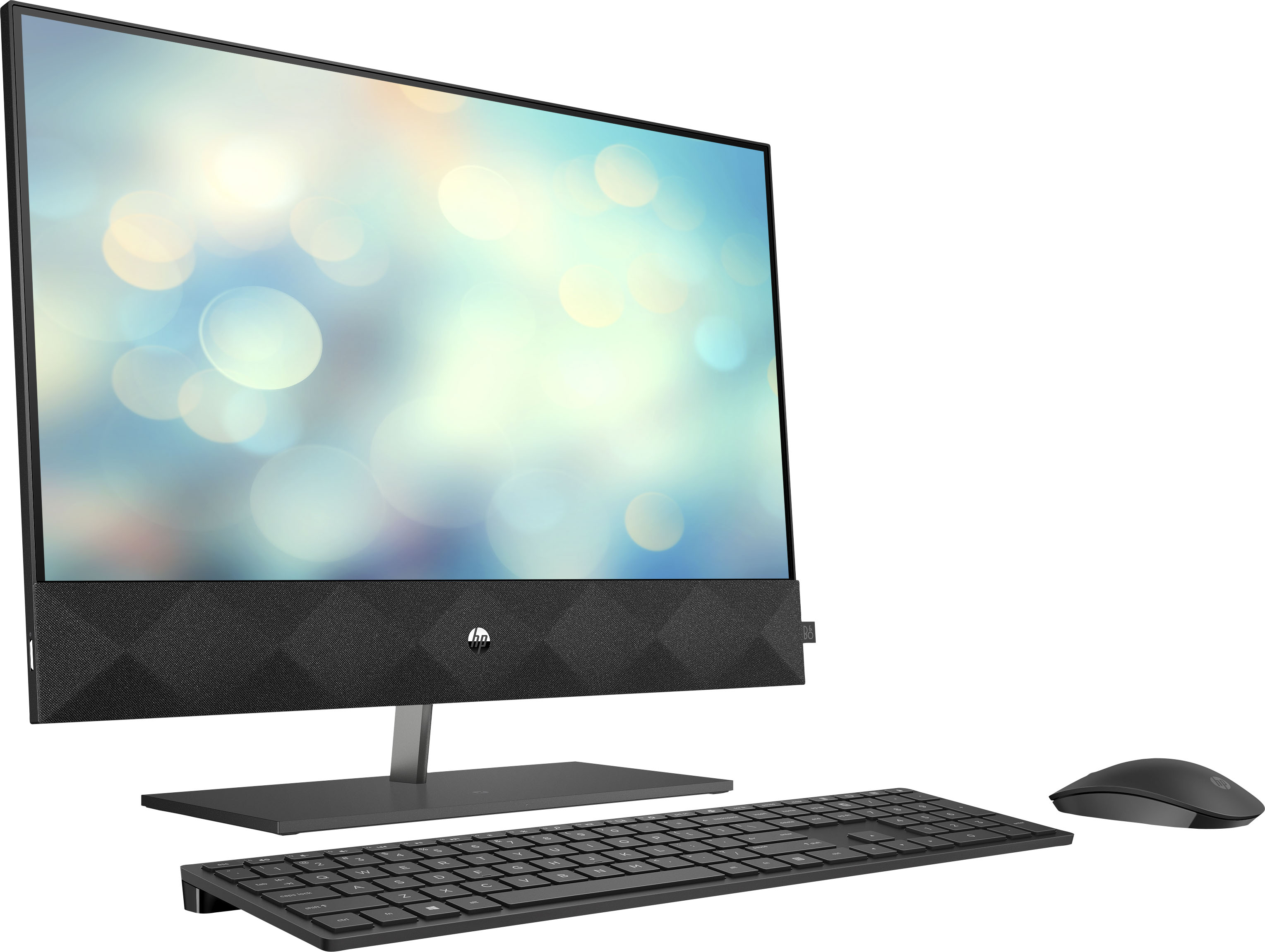 Angle View: HP - Pavilion 24" Touch-Screen All-In-One - Intel Core i5 -12GB Memory - 1TB SSD - Sparkling Black