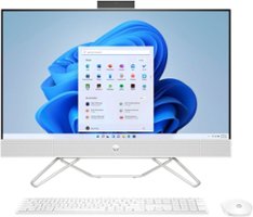 HP - 27" Touch-Screen All-In-One - AMD Ryzen 7 - 12GB Memory - 1TB SSD - Starry White - Front_Zoom