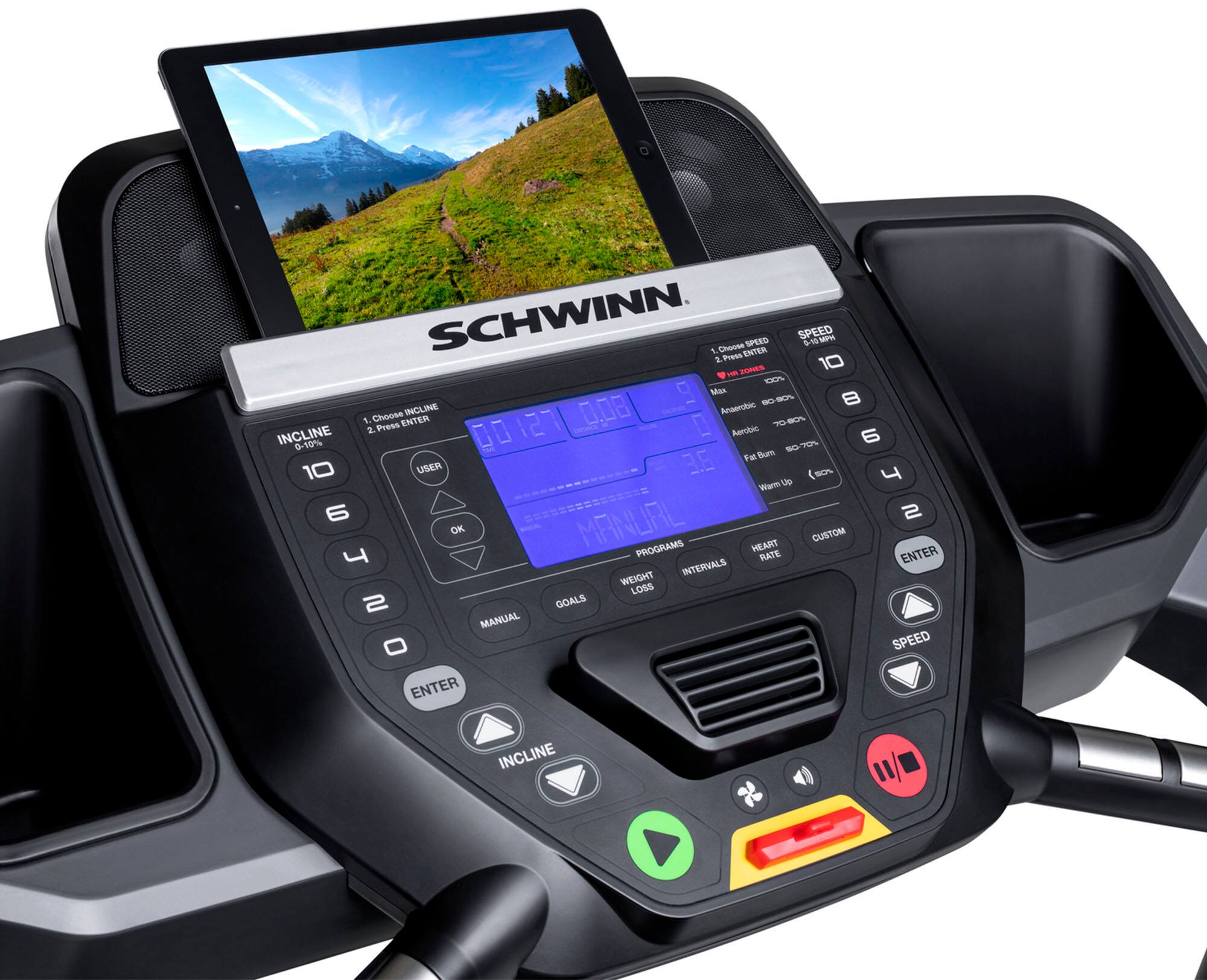 Alt View 11. Schwinn - 810 Treadmill - Black.