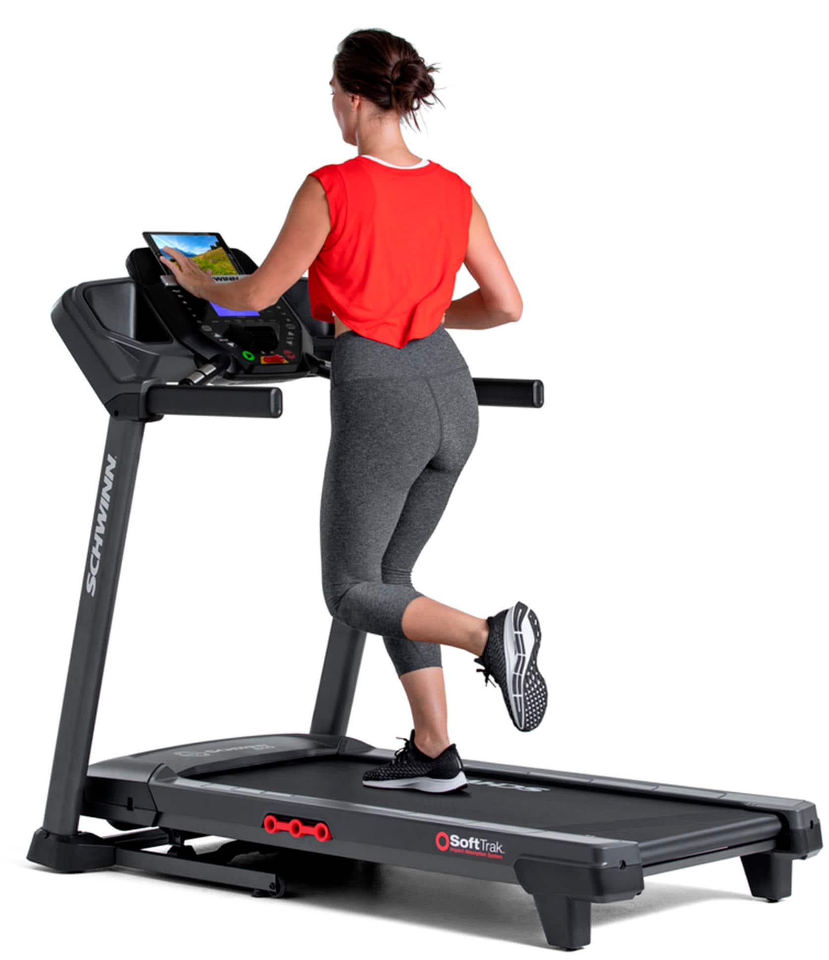 Left. Schwinn - 810 Treadmill - Black.