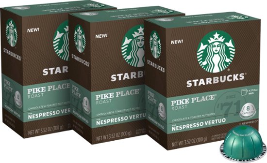 Starbucks® Coffee Pods for Nespresso Vertuo Machines Pike Place® Medium  Roast, 8 ct - Kroger
