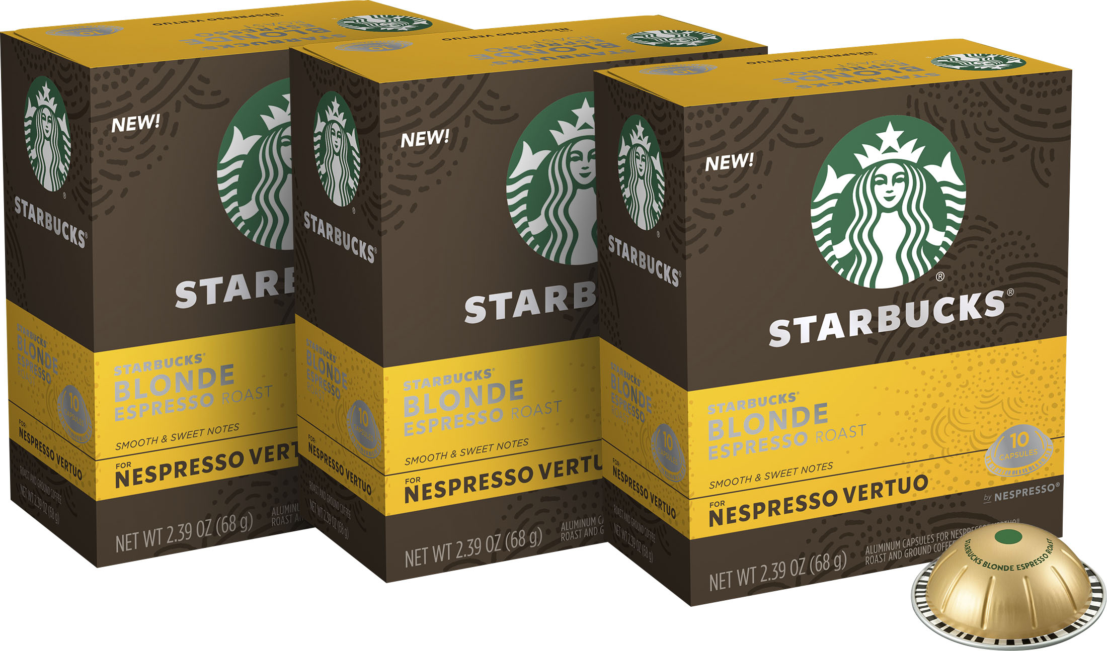 Starbucks By Nespresso Vertuo Line Pods - Light Roast Coffee
