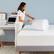 Alt View 15. Sleep Innovations - 4" Cooling Gel Memory Foam Mattress Topper with Cover - California King - Blue.
