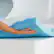 Alt View 11. Sleep Innovations - 4" Cooling Gel Memory Foam Mattress Topper with Cover - King - Blue.