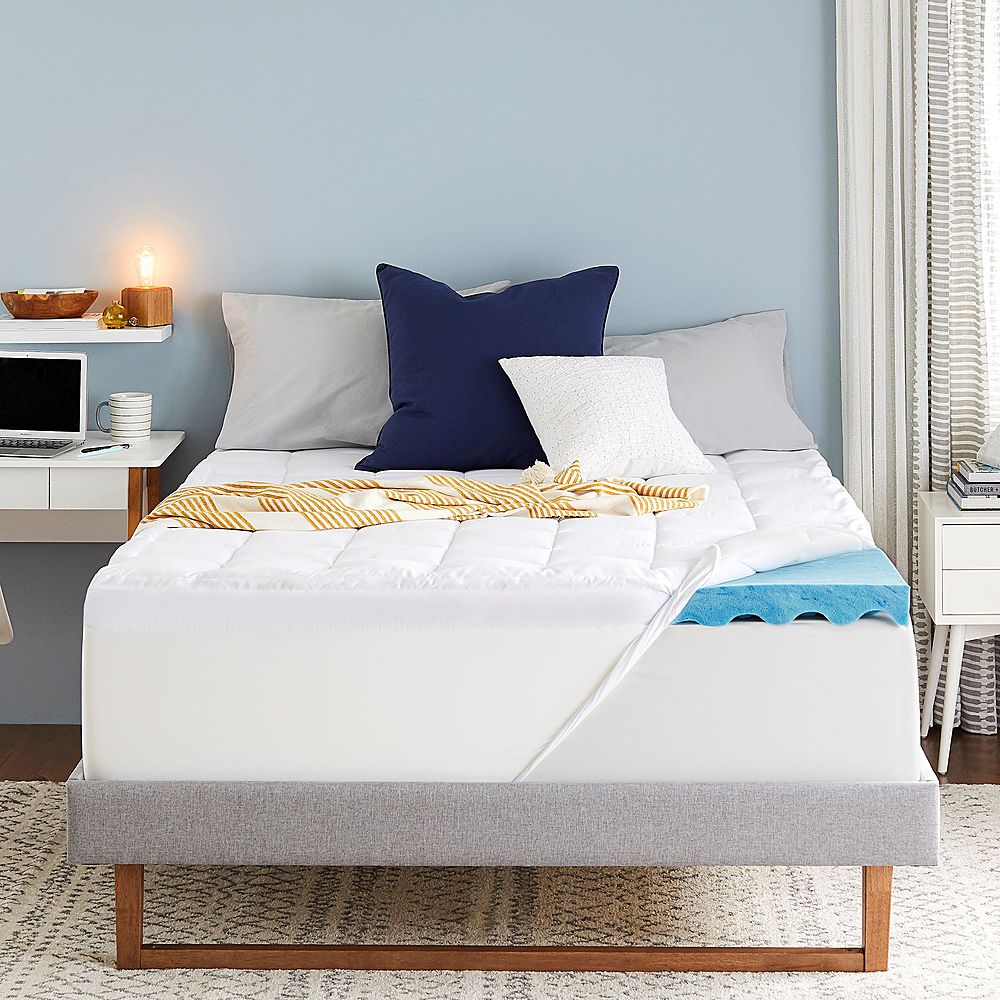 4 Cool Comfort Dual Layer Gel Memory Foam Mattress Topper –  SleepInnovations