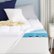 Angle Zoom. Sleep Innovations - 4" Cooling Gel Memory Foam Mattress Topper with Cover - Twin - Blue.