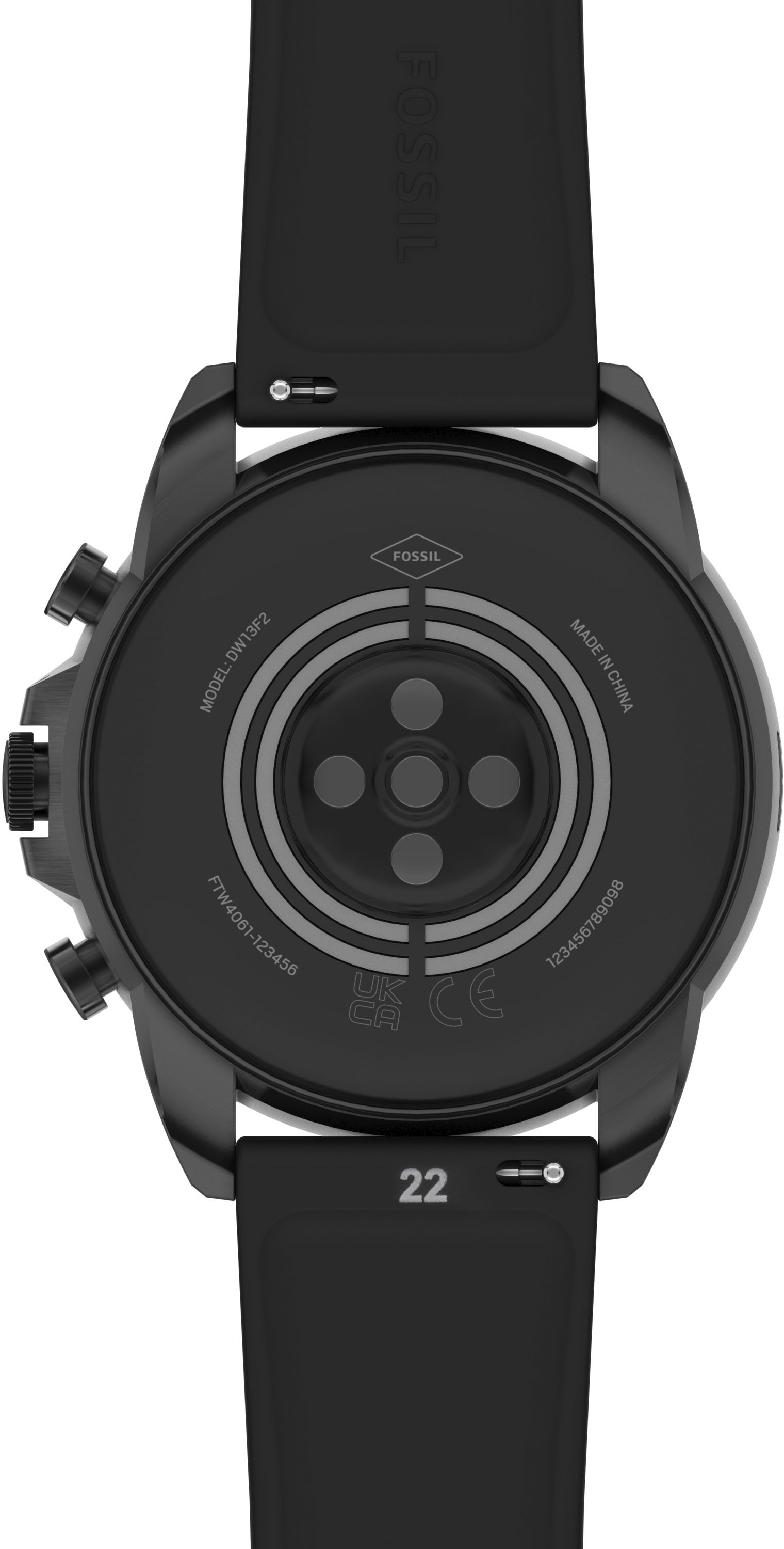 Tarief combinatie idioom Fossil Gen 6 Smartwatch 44mm Black Silicone Black FTW4061V - Best Buy