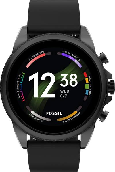 Fossil Gen 6 Smartwatch 44mm Silicone Black (2021) FTW4061V - Best Buy Fossil Gen 6 Smartwatch 44mm Silicone Black (2021) FTW4061V - Best Buy