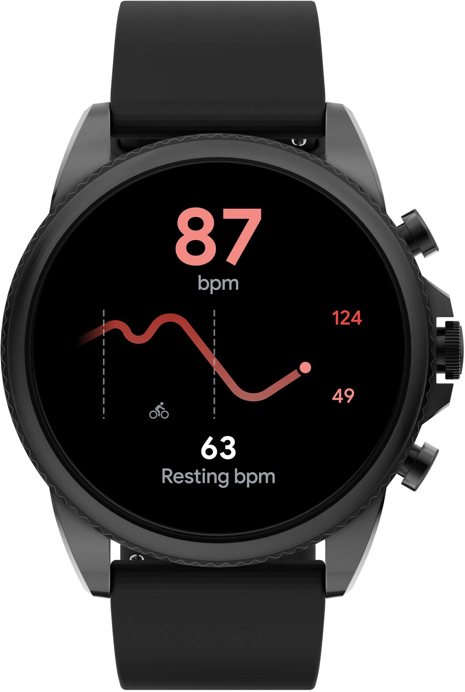 Fossil Gen Smartwatch 44mm Silicone Black (2021) FTW4061V Best Buy