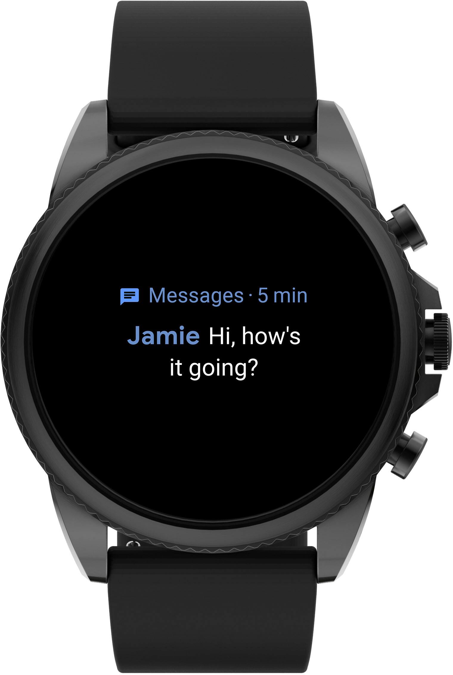 Fossil Gen Smartwatch 44mm Silicone Black (2021) FTW4061V Best Buy