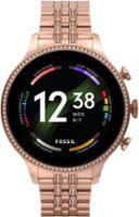 Fossil Gen 6 Smartwatch 42mm Rose Gold-Tone Stainless Steel - Rose Gold - Front_Zoom