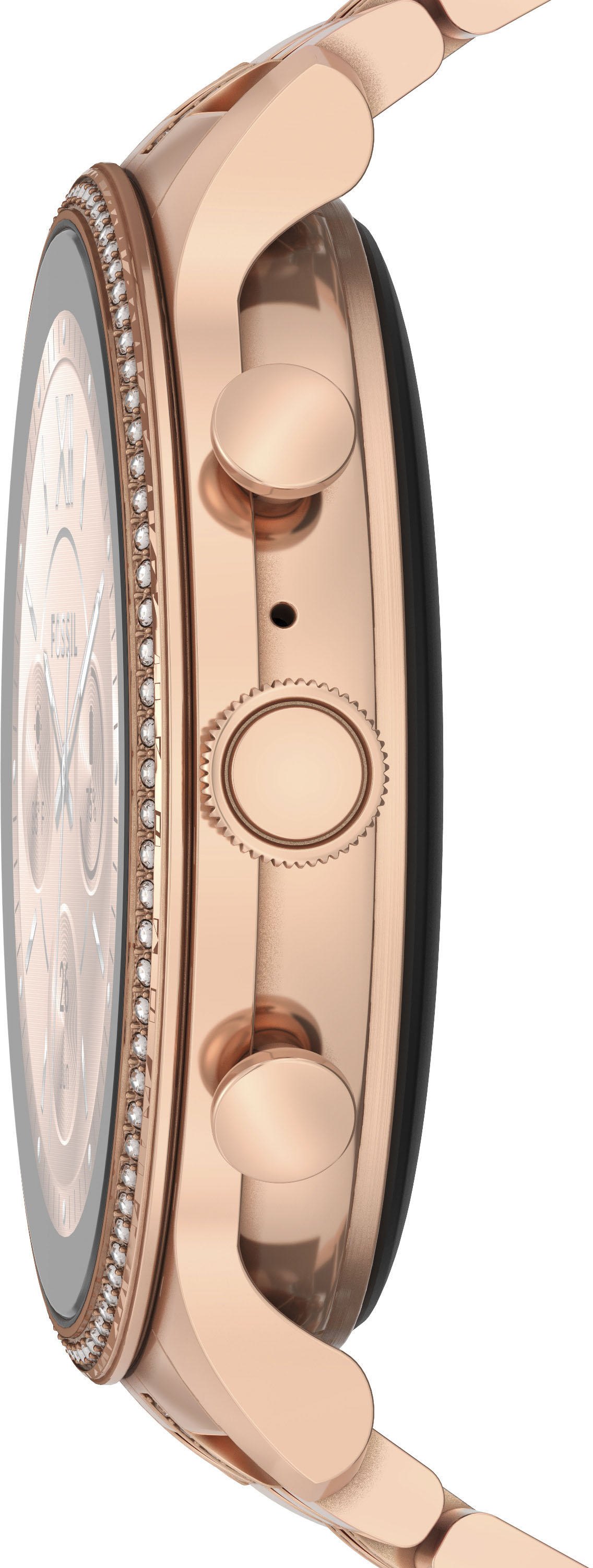 Best Buy: Fossil Gen 6 Smartwatch 42mm Stainless Steel Rose Gold-Tone ...