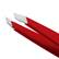 Left. Tweezerman - Slant Tweezer - Signature Red.