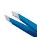 Left. Tweezerman - Mini Slant Tweezer - Bahama Blue.