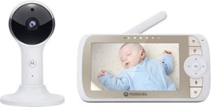 Motorola - VM65 Connect 5" WiFi Video Baby Monitor - White - Front_Zoom