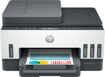HP - Smart Tank 7301 Wireless All-In-One Inkjet Printer - White & Slate - Front_Zoom