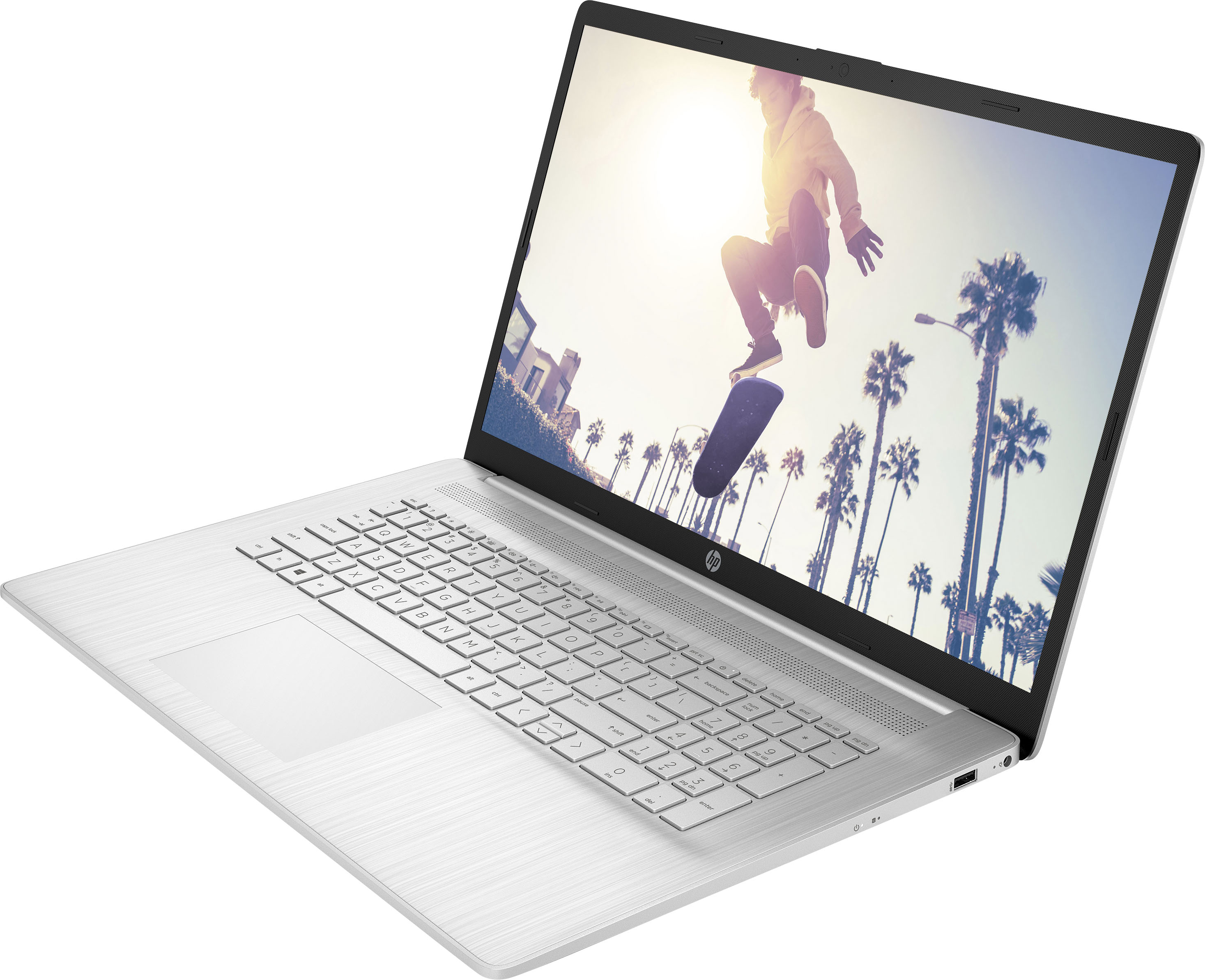 Best Buy: HP 17.3" Laptop Core i3 Memory 256GB SSD Natural Silver 17-by4013dx