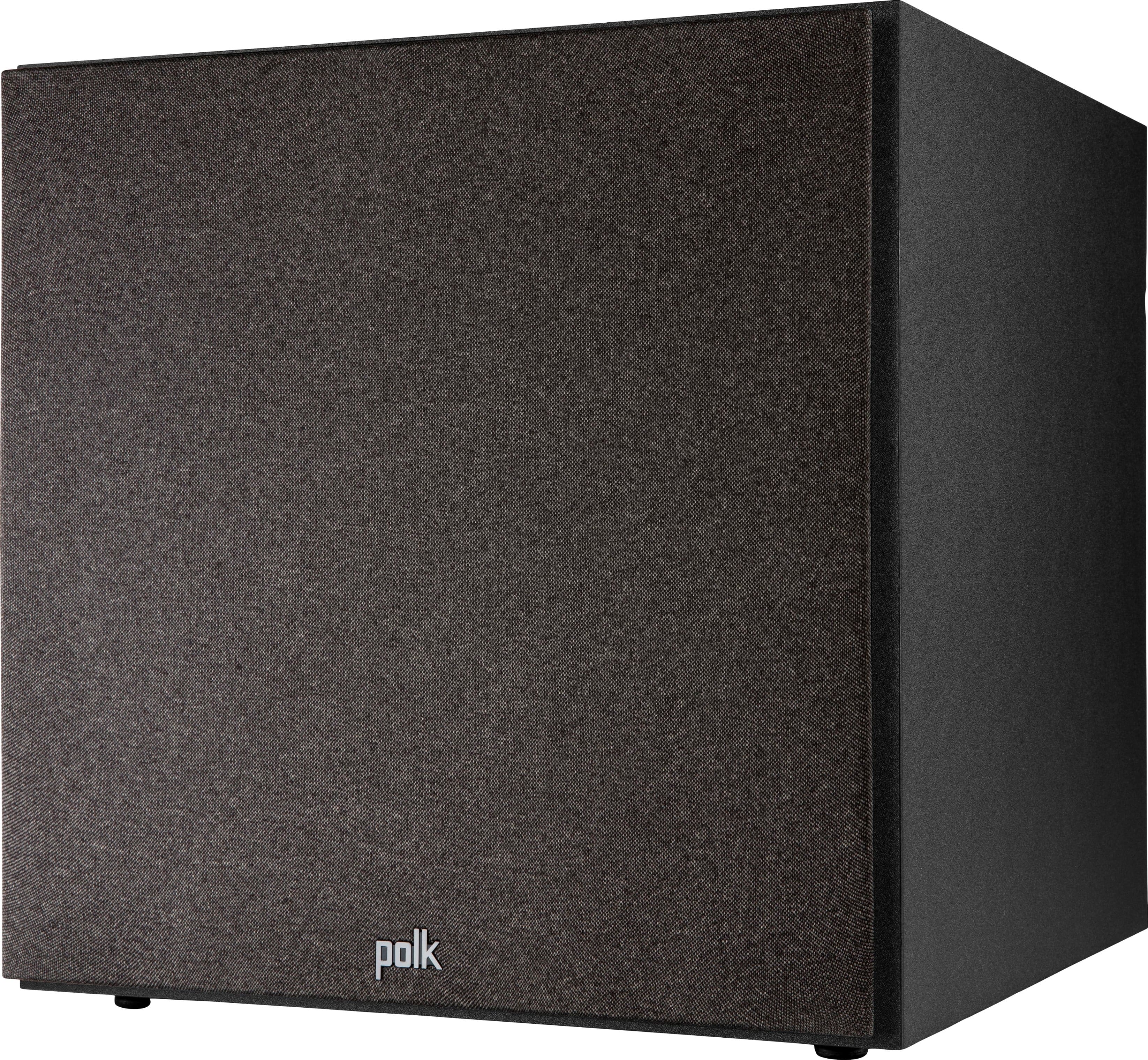 Angle. Polk Audio - Monitor XT12 12" 100W Class A/B Amplifier Subwoofer - Midnight Black.