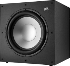 Polk Audio - Monitor XT12 12" 100W Class A/B Amplifier Subwoofer - Midnight Black - Front_Zoom