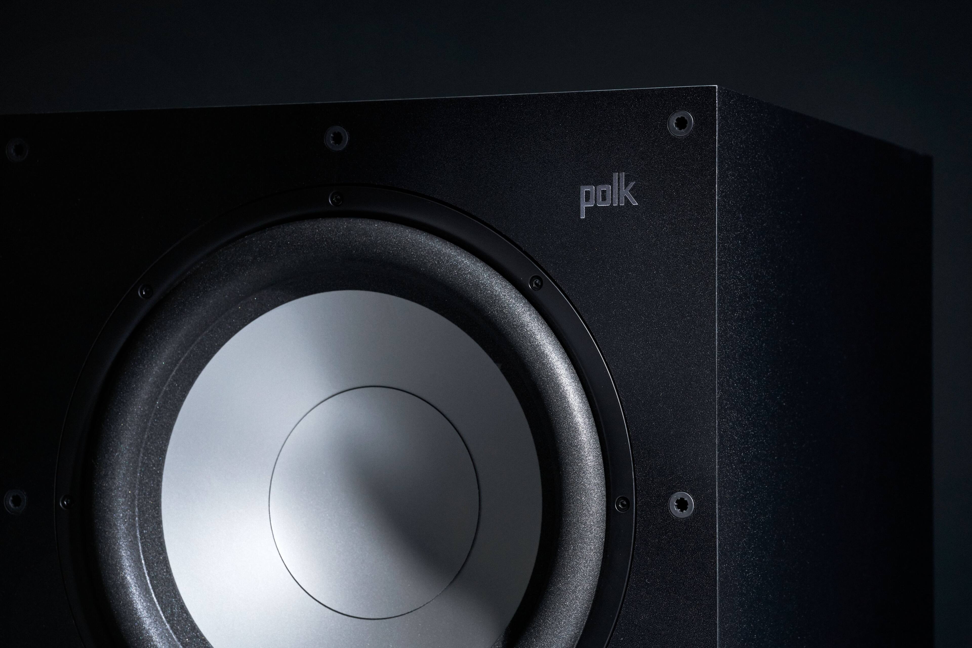 Alt View 12. Polk Audio - Monitor XT12 12" 100W Class A/B Amplifier Subwoofer - Midnight Black.
