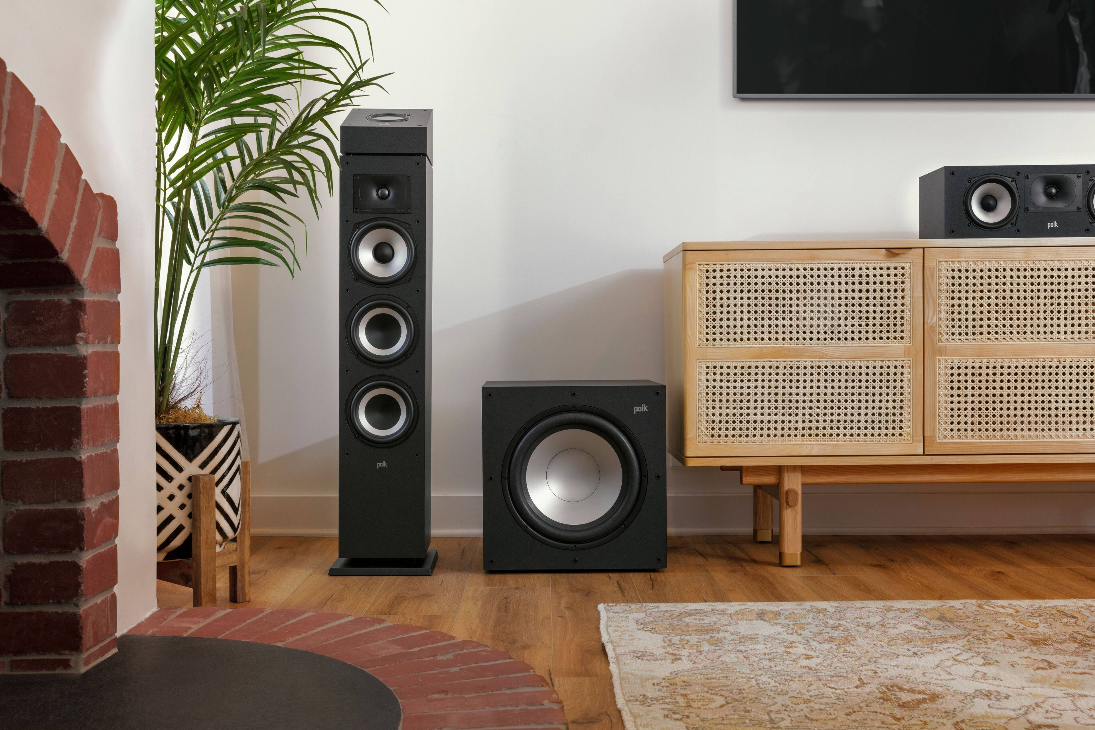 Alt View 13. Polk Audio - Monitor XT12 12" 100W Class A/B Amplifier Subwoofer - Midnight Black.